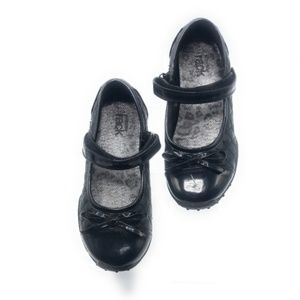 NORDSTORM RACK Black Leather Girl Kids Mary Jane School Shoes Size 11.5